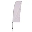 7.5' Value Blade Sail Sign Flag Kit (Single-Sided w/ Spike) | https://www.bestnamebadges.com