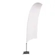 15' Value Razor Sail Sign Flag - 1-Sided with Cross Base | https://www.bestnamebadges.com