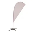 6.5' Value Teardrop Sail Sign Flag - 1-Sided with Cross Base | https://www.bestnamebadges.com