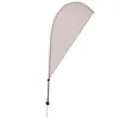 6.5' Value Teardrop Sail Sign Flag - 1-Sided with Spike | https://www.bestnamebadges.com