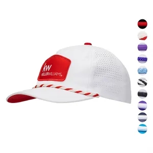 5-Panel Halfmoon Structure Hyper Poly Fabric w/ Snapback Cap