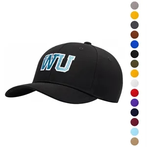 Cotton 6-Panel Structured Low Profile Velcro Closure Cap