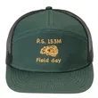 Premium 7-Panel Mesh Back Cap Flat Bill Trucker Hat Snapback | https://www.bestnamebadges.com