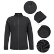 Men's Full Zip Brushed Back Fleece Jacket | https://www.bestnamebadges.com