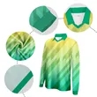 Custom Sublimated Collared V-Neck Long Sleeve Soccer Jersey | https://www.bestnamebadges.com
