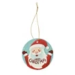 Two Side Printed Ceramic Christmas Tree Hanging Accessories | https://www.bestnamebadges.com