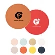 Leather 4 Round Coaster Set | https://www.bestnamebadges.com