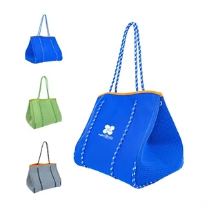 Large capacity neoprene beach bag