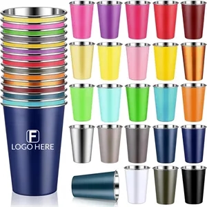 17 OZ Stainless Steel Pint Cup Tumbler