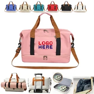 Travel Duffel Bag With Shoe Compartment