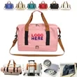 Travel Duffel Bag With Shoe Compartment | https://www.bestnamebadges.com