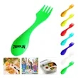 3 in 1 Plastic spork with custom logo | https://www.bestnamebadges.com