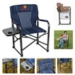Oversized Folding Heavy Duty Director Chair with Side Table | https://www.bestnamebadges.com