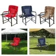 Oversized Folding Heavy Duty Director Chair with Side Table | https://www.bestnamebadges.com