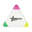 Triangle Shaped 3-in-1 Highlighter Marker with Custom Logo | https://www.bestnamebadges.com