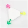 Triangle Shaped 3-in-1 Highlighter Marker with Custom Logo | https://www.bestnamebadges.com