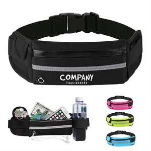 Running Belt with Earphone Port and Reflective Strip