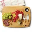 Bamboo Cheese Board Set W/ Knives and Custom Logo Engraving | https://www.bestnamebadges.com