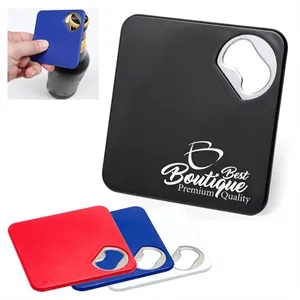Flat Card Bottle Opener with Stainless Insert