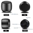 Mini Bluetooth Aluminum Speaker | https://www.bestnamebadges.com