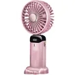 Rechargeable Digital Display Folding USB Fan | https://www.bestnamebadges.com