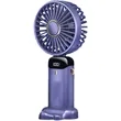 Rechargeable Digital Display Folding USB Fan | https://www.bestnamebadges.com