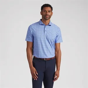 PUMA® Men's MATTR Plaid BN Golf Polo Shirt with Custom Logo