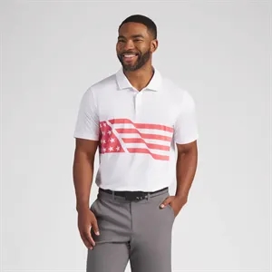 PUMA® Men's Volition Flag Golf Polo with UPF 40 protection