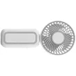 Small Portable Hanging Rope Fan | https://www.bestnamebadges.com