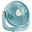 5-Speed Portable Rechargeable Desk Fan with Cover | https://www.bestnamebadges.com
