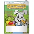 Coloring Book - All About Vegetables | https://www.bestnamebadges.com
