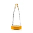 Goderich Iceberg on Base - Amber | https://www.bestnamebadges.com