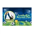 SINGLE SIDED POLYESTER FLAG (3' X 5') | https://www.bestnamebadges.com