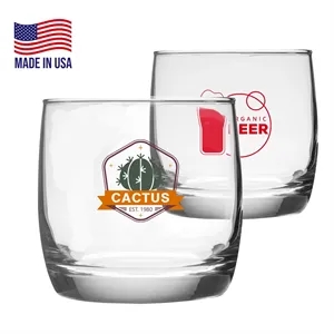 10 oz. USA made Cylindrical Glass with Thick Base