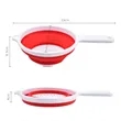 Foldable Kitchen Strainer with Handle Custom Logo | https://www.bestnamebadges.com