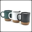 13Oz. Ceramic Mug with Cork Base and Custom Logo Option | https://www.bestnamebadges.com