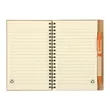 Recycled Spiral Notebook and Pen Set with Custom Logo | https://www.bestnamebadges.com