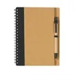 Recycled Spiral Notebook and Pen Set with Custom Logo | https://www.bestnamebadges.com