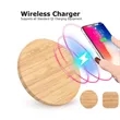 15W Bamboo Wireless Charger | https://www.bestnamebadges.com
