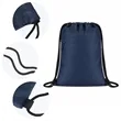 Heavy-Duty RPET Drawstring Backpack | https://www.bestnamebadges.com