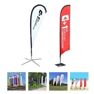 9' Full Color Single Sided Graphic Beach Flag