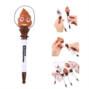 Cartoon Novelty Poop Shape Emoji Pen