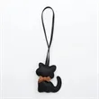 Cat Shaped Leather Keychain | https://www.bestnamebadges.com