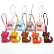 Cat Shaped Leather Keychain | https://www.bestnamebadges.com