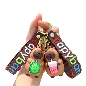 Cartoon Capybara Keychain