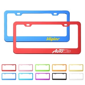 Alloy Aluminum Car License Plate Frame W/ 2 Holes