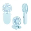 Mini Portable Rechargeable Handheld Fan W/ Lanyard | https://www.bestnamebadges.com