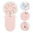 Mini Portable Rechargeable Handheld Fan W/ Lanyard | https://www.bestnamebadges.com