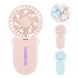 Mini Portable Rechargeable Handheld Fan W/ Lanyard | https://www.bestnamebadges.com