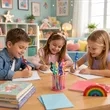 Colorful Music Note Treble Clef Pencil W/ Eraser | https://www.bestnamebadges.com